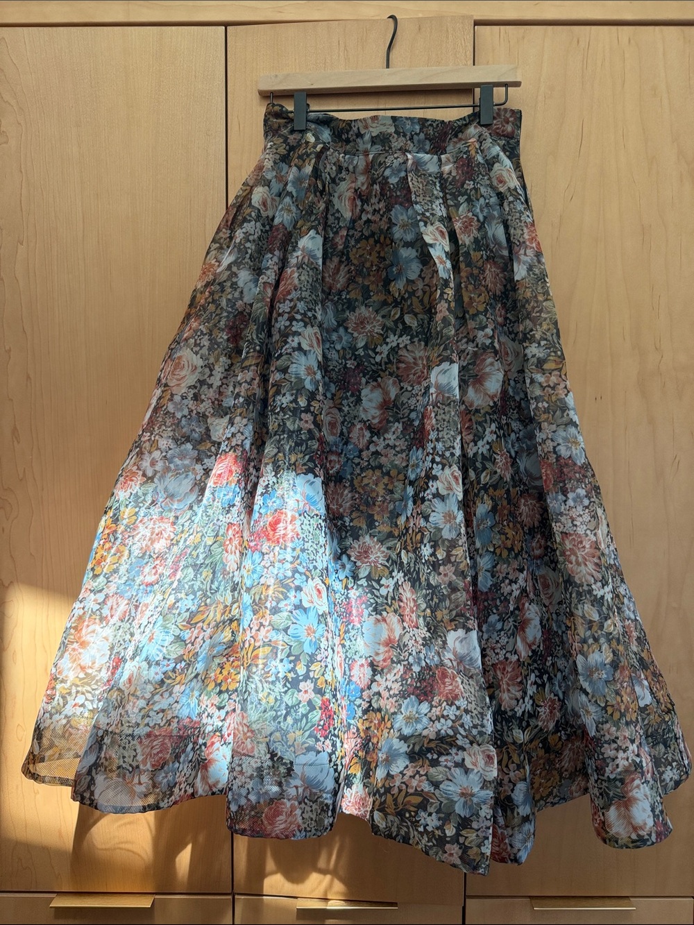 Floral A-Line Midi Skirt - Multi Floral